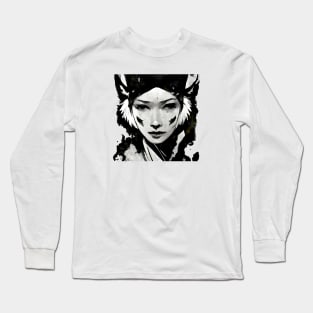 Kitsune portrait Long Sleeve T-Shirt